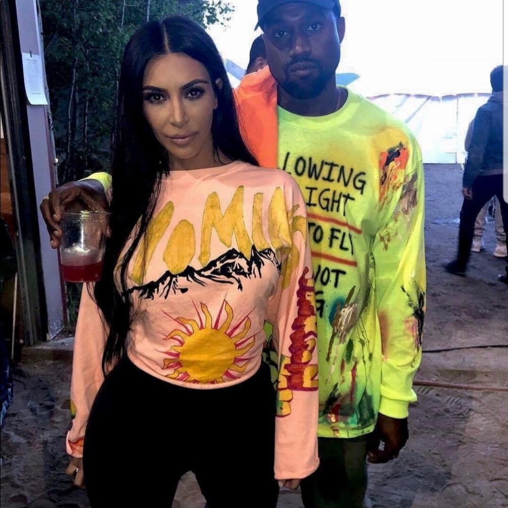LAST ONE! KANYE WEST WYOMING KKW LONG SLEEVE TEE